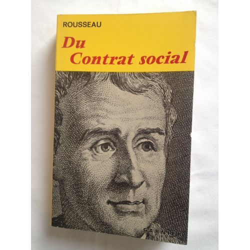 Du Contrat Social De Jean-Jacques Rousseau Aux Éditions Garnier Frères 