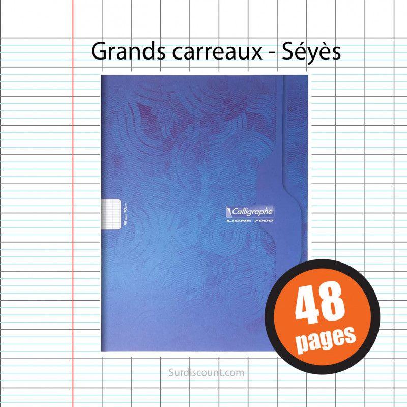 Cahier d'écriture - 17x22(cm) - Grands carreaux 3 mm - 32 pages - sans  spirale - Clairefontaine - Achat en ligne
