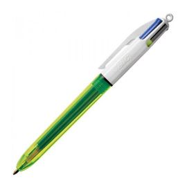 Stylo 4 Couleurs Fluo - Bic