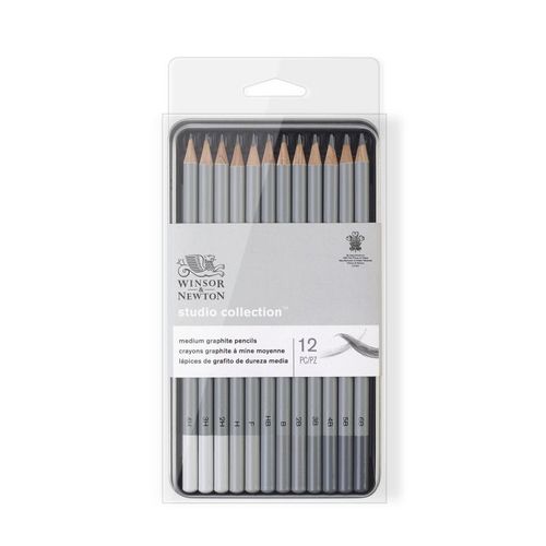 Set De 12 Crayons Graphite Studio Collection Winsor Et Newton