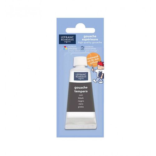 Tube De Peinture Gouache - 20 Ml - Noir - Lefranc Bourgeois