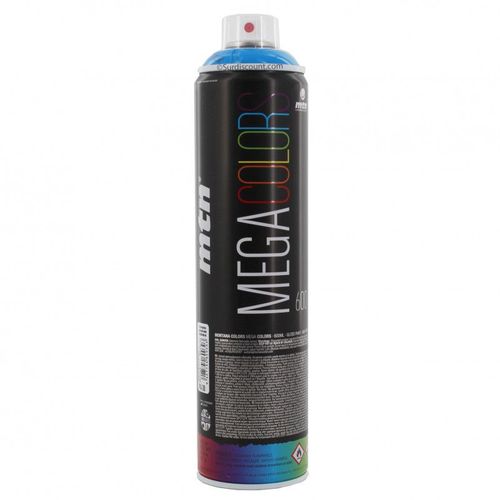 Bombe De Peinture Mega 600ml - Bleu Electrique - Mtn