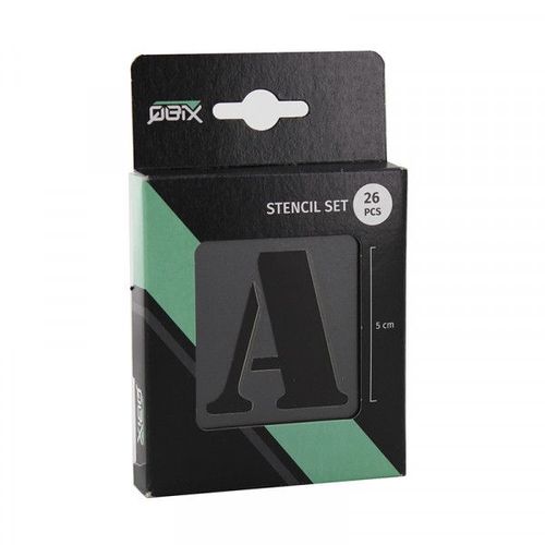 Set De Pochoirs 5 Cm - Alphabet N°2 - Qbix