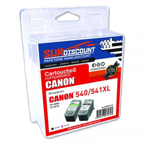 CANON PG540XL-CL541XL pack de 2 cartouches compatibles SURDISCOUNT