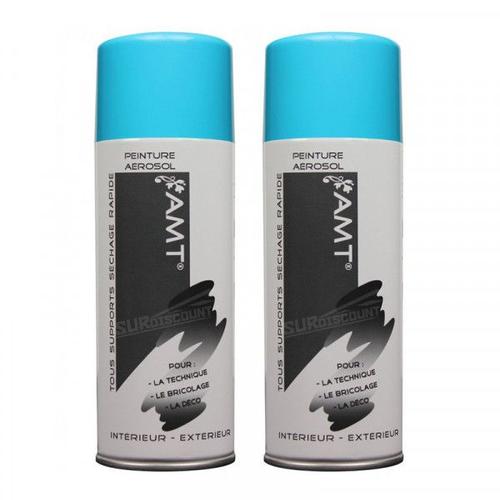 Lot De 2 Bombes De Peinture - Bleu Lagon - Amt