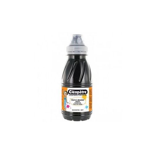 Flacon Encre À Dessiner Cléopâtre 250 Ml Noir