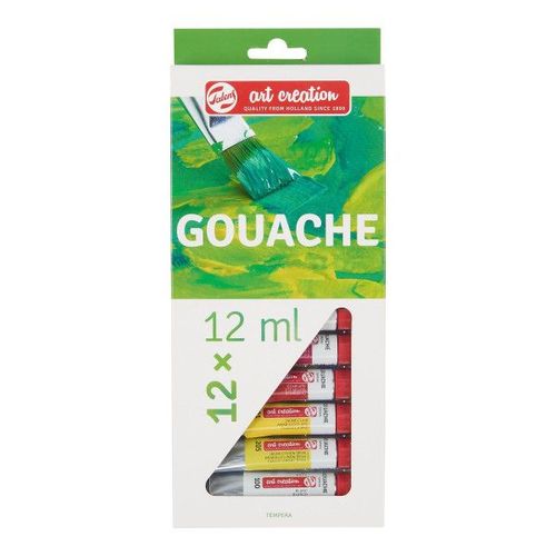 Boîte De 12 Tubes De Peinture Gouache 12ml Talens