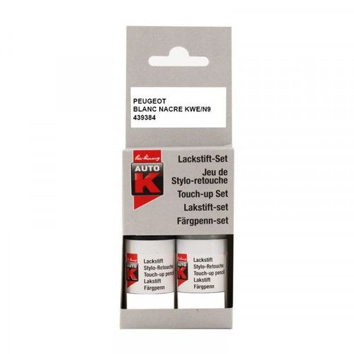 Stylo De Retouche Et Vernis Pour Carrosserie - Peugeot - Kwe Blanc Nacre - Auto K