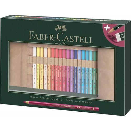 33 Crayons De Couleur - Polychromos - Trousse Rouleau - Accessoires - Faber-Castell