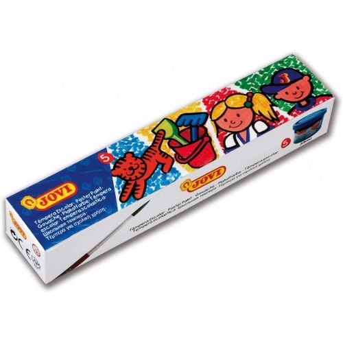 Peinture Gouache - Enfant - Dès 3 Ans - 5 Pots 35ml - 5 Couleurs - Jovi