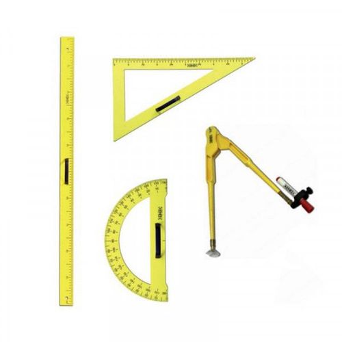 Set De 4 Pièces De Tracage Magnétique - Jaune -Ulmann