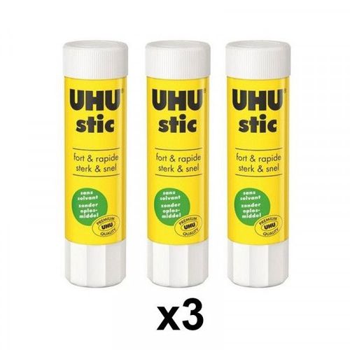Lot De 3 Bâtons De Colle Blanche Uhu 40g