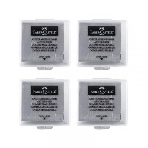 Lot De 4 Gommes Mie De Pain - Gris - Faber-Castell