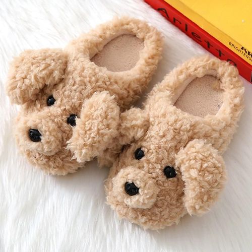 Pantoufle Femme Chaussette Hiver Femme Chaussure Femme Pantoufles En Peluche 3d Pour Femmes Et Hommes D'hiver Chaudes Semelle Souple, Intérieur De La Chambre Coucher Pour Couples, Glissades En Fourrure Enfiler
