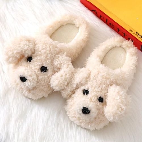 Pantoufle Femme Chaussette Hiver Femme Chaussure Femme Pantoufles En Peluche 3d Pour Femmes Et Hommes D'hiver Chaudes Semelle Souple, Intérieur De La Chambre Coucher Pour Couples, Glissades En Fourrure Enfiler