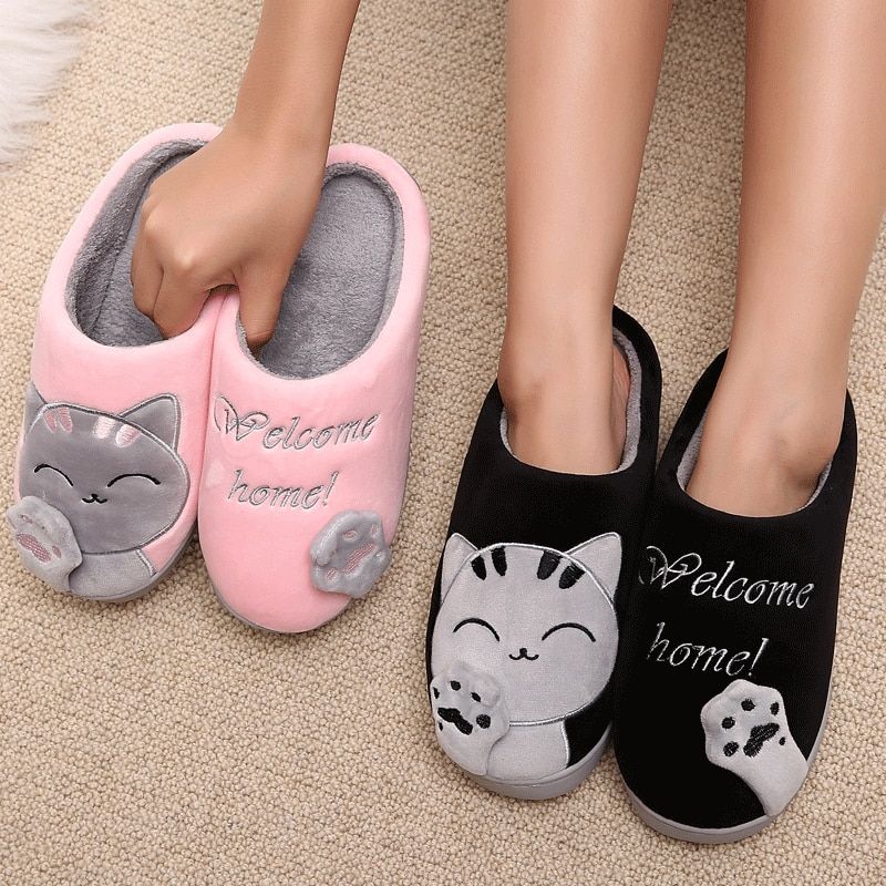 Pantoufle Femme Chaussure Maison Hiver Antidrapantes En Fou... - 3