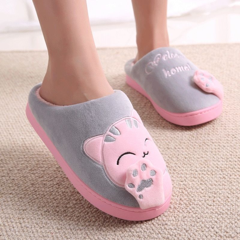 Pantoufle Femme Chaussure Maison Hiver Antidrapantes En Fou... - 4