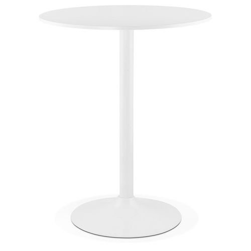 Mange-Debout / Table Haute 'caracas' Blanche - Ø 90 Cm