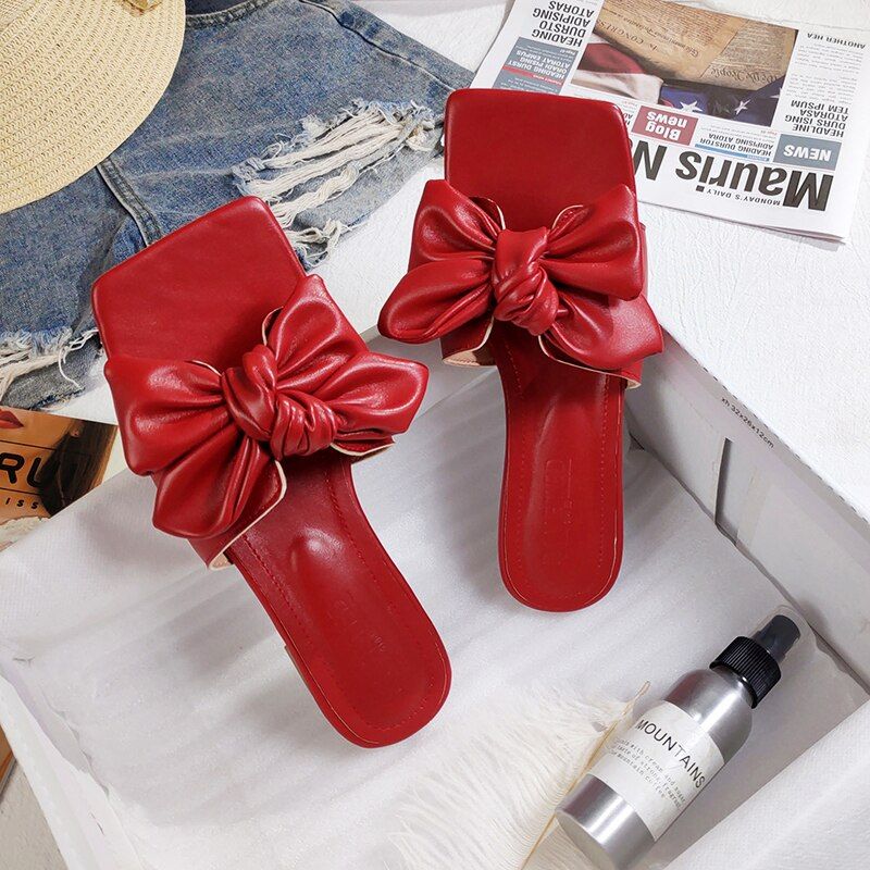 Pantoufles  Bout Carr Pour Femmes, Chaussures Plates Pour ...