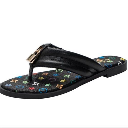 Pantoufles Enfiler Pour Femmes, Chaussures Sandales Plates La Mode, Couleurs Assorties,té