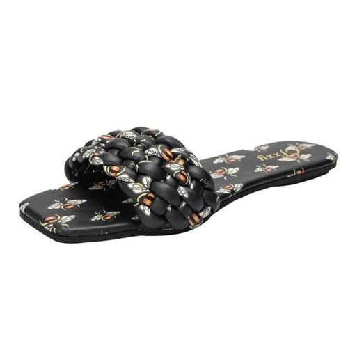 Pantoufles Enfiler Pour Femmes, Chaussures Sandales Plates La Mode, Couleurs Assorties,té