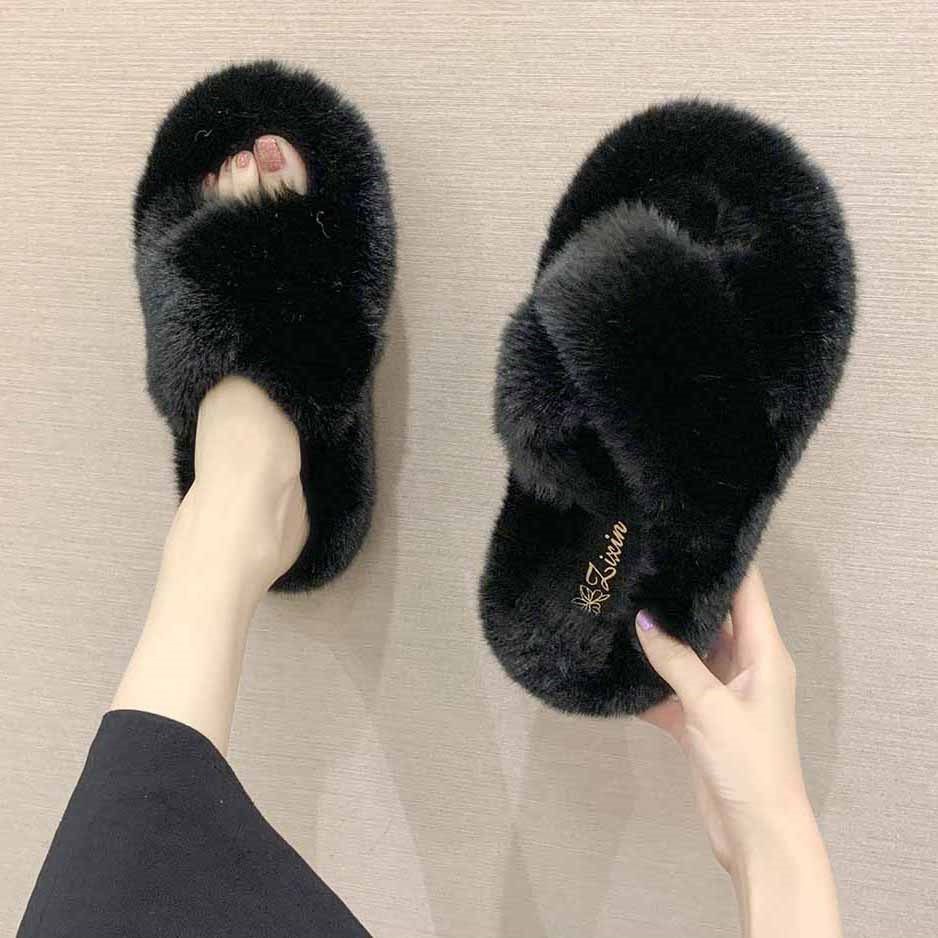 Pantoufles  Fourrure Pour La Maison, Chaussures Pour Femmes... - 4