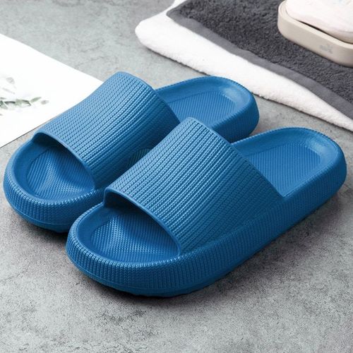 Pantoufles Plateformepaisse Pour Femmes, Sandales De Maison, Plage , Semelle Souple Eva, Sandales Coulissantes, Chaussures Antidérapantes De Salle De Bain Pour Hommes Et Femmes