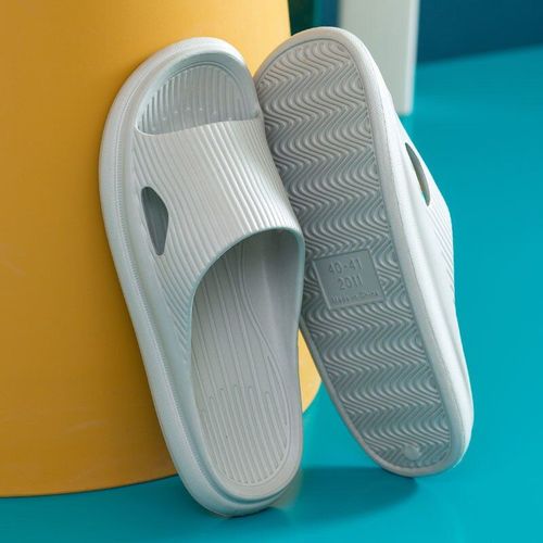 Pantoufles Semellepaisse Pour Femmes, Sandales De Plage Semelle Souple Eva, Chaussures Antidérapantes Confortables Pour Salle De Bain