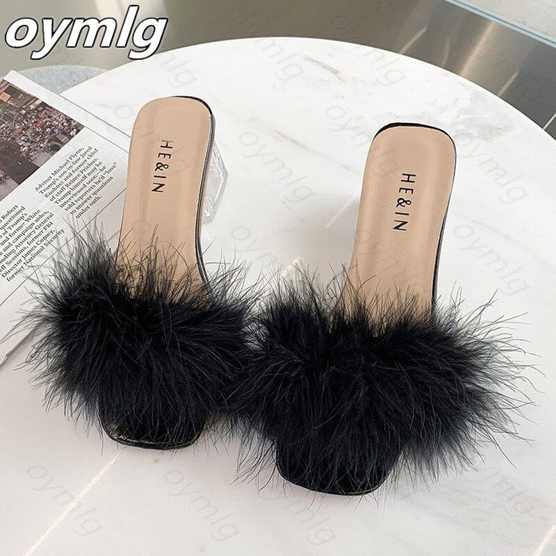 Pantoufles  Talons Hauts Et Bout Ouvert Pour Femmes, Sandal... - 2