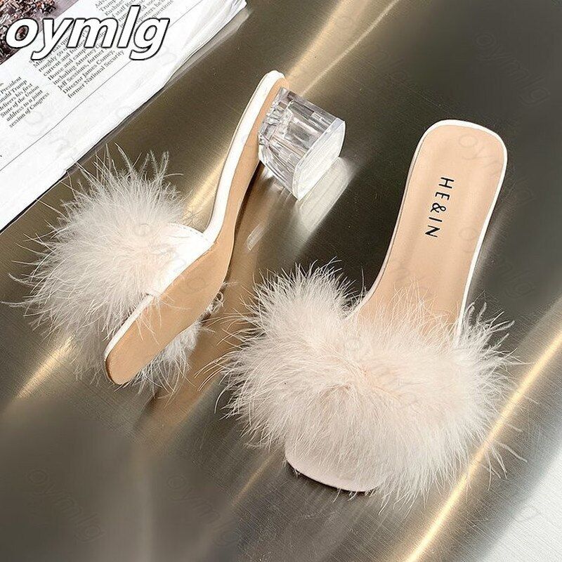 Pantoufles  Talons Hauts Et Bout Ouvert Pour Femmes, Sandal... - 3