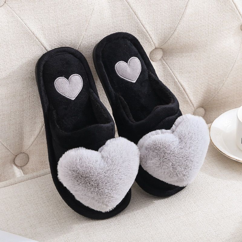 Pantoufles Antidrapantes En Fourrure Pour Femmes, Chaussure... - 2