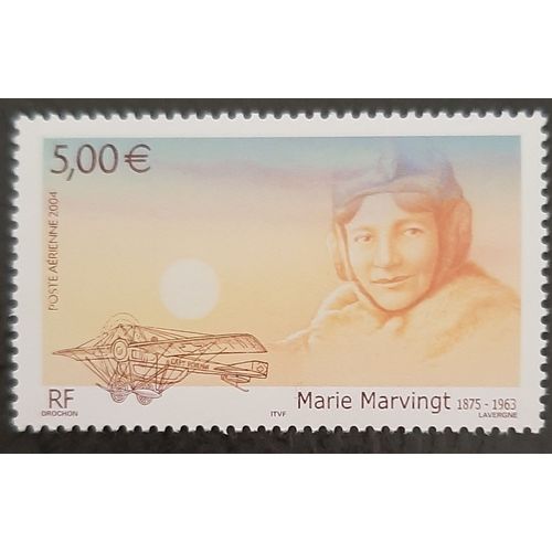 Timbre Poste Aérienne N°67 - Marie Marvingt - 2004