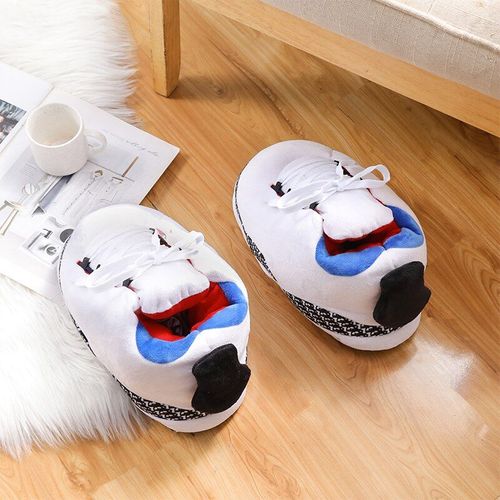 Pantoufles Chaudes D'hiver Pour Femmes Et Hommes, Mignonnes Pantoufles De Maison, Baskets Unisexes Unique, Chaussures De Maison En Coton,glissières En Peluche