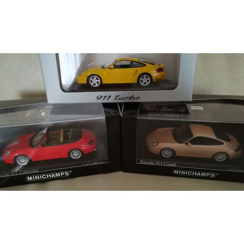 Lot De 3 Porsche 911 Minichamps 1:43-Minichamps