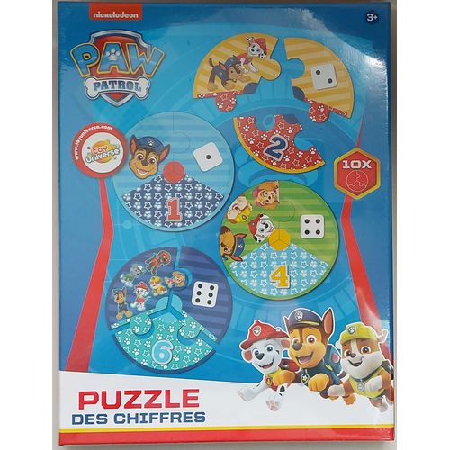  Pat Patrouille - Puzzle Des Chiffres - Jeu Éducatif