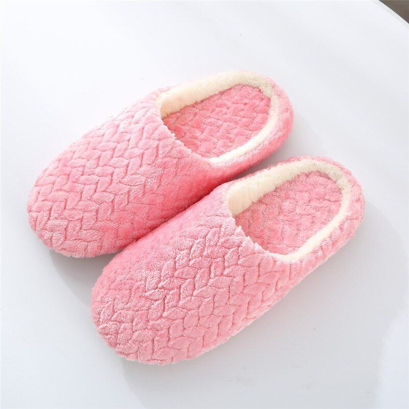 Pantoufles De Maison En Fourrure Pour Femmes, Chaussures Pla... - 4