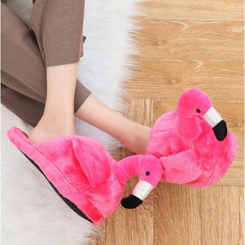 Pantoufles Chaudes En Coton Pour Femmes, Pantoufles De Maison, Chaussons De Flamand Rose, Pantoufles Pantuflas Unicornio, Hy24