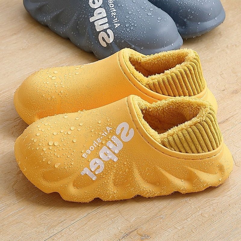 Pantoufles Chaudes Impermables Pour Hommes Et Femmes, Antid... - 2