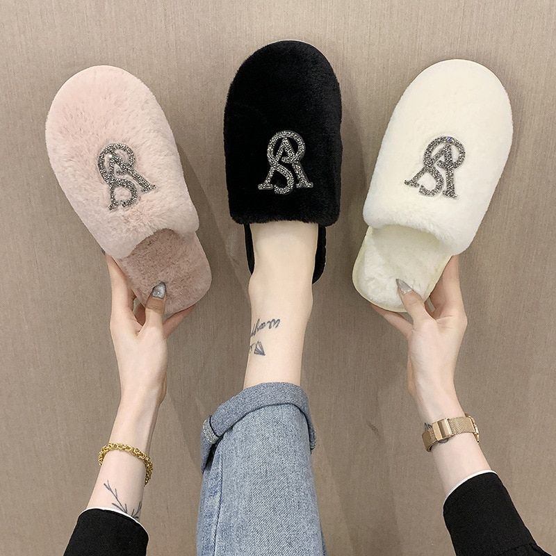 Pantoufles Chaudes Pour Femmes, Chaussures D'hiver En Fourru... - 3