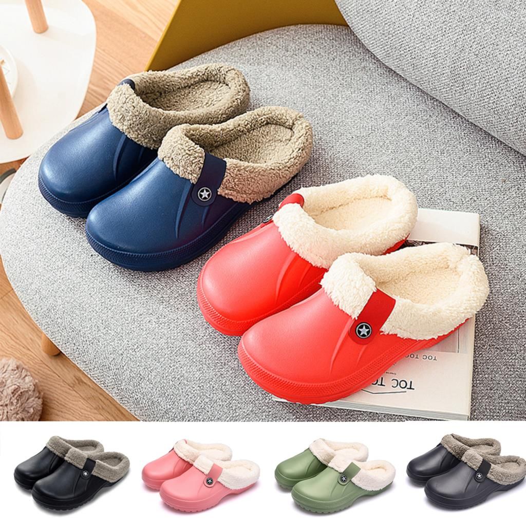 Pantoufles Chaudes Unisexes Pour La Maison, Sabots D'hiver, ... - 2