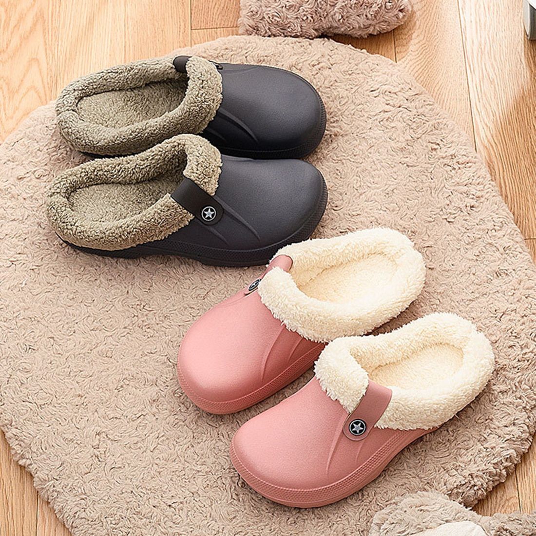 Pantoufles Chaudes Unisexes Pour La Maison, Sabots D'hiver, ... - 4