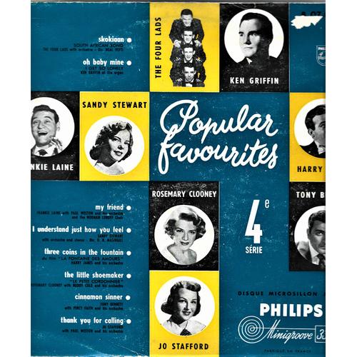 Popular Favourites 4e Série - Rythmes Usa - Philips - 25 Cm - 1962 -