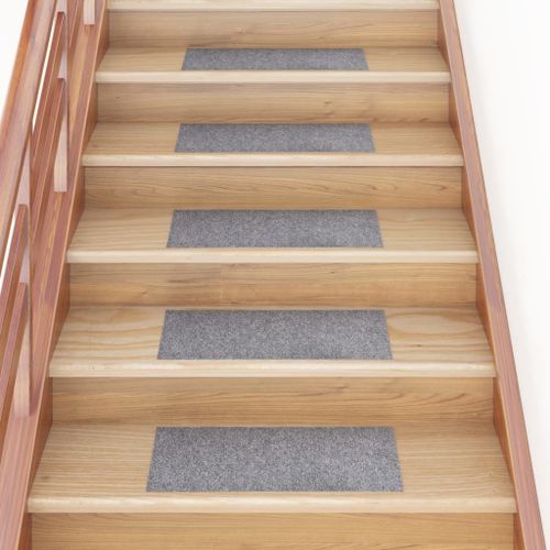 Vidaxl Tapis D'escalier Autocollants Rectangulaire 15 Pcs 60x25 Cm