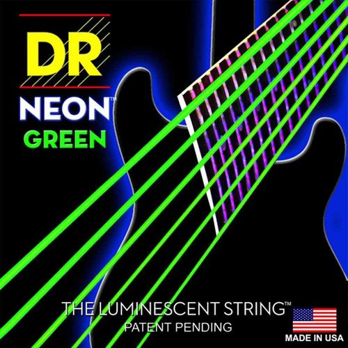 Jeu De Cordes Guitare Électrique Dr Neon Medium Vert Nge10 10-46