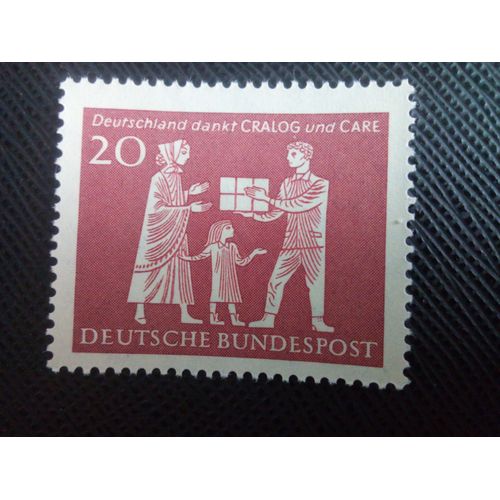 Timbre Allemagne / Rfa Yt 262 Cralog Et Care, Aide Aux Organisations 1963 (140106)