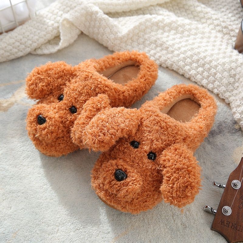 Pantoufles De Maison Chaudes Et Mignonnes Pour Hommes Et Fem...