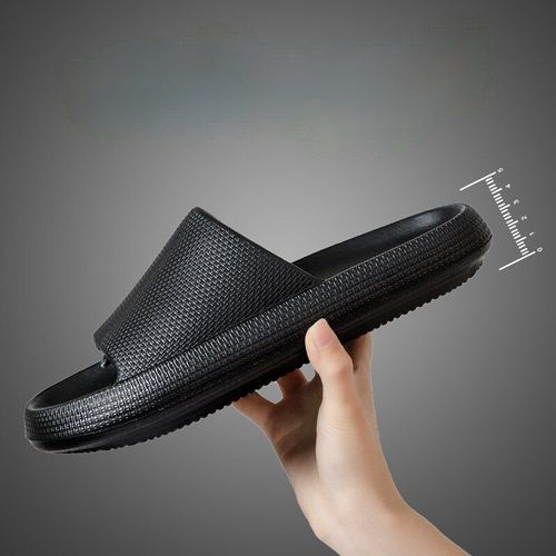 Pantoufles De Bain Antidérapantes Pour Femmes, Chaussures Plates,paisses Et Souples, Plate-forme De Salle De Bain,