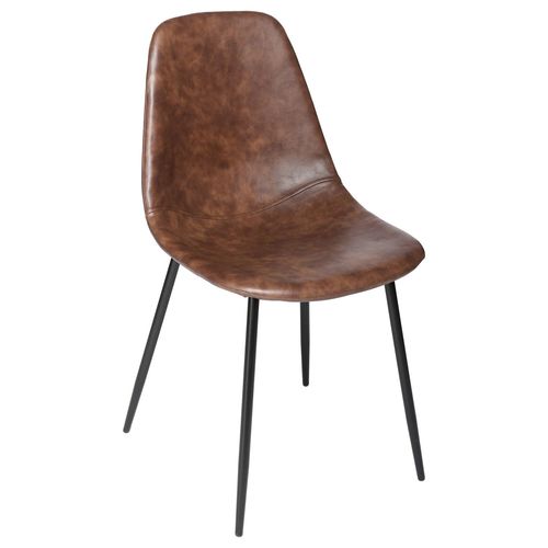 Chaise Vintage Vladi - H. 82 Cm - Marron