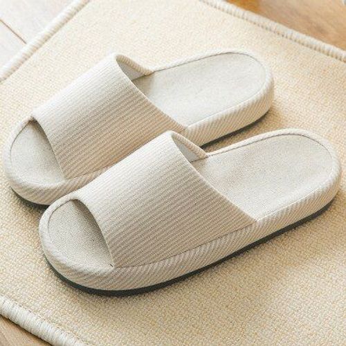 Pantoufles De Lit Unisexes Confortables Pour Femmes, En Lin De Styliste Pour La Maison, Tongs De Style Bohème Harajuku
