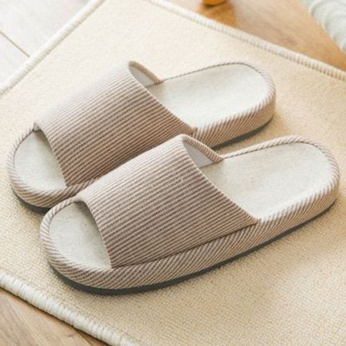 Pantoufles De Lit Unisexes Confortables Pour Femmes, En Lin De Styliste Pour La Maison, Tongs De Style Bohème Harajuku